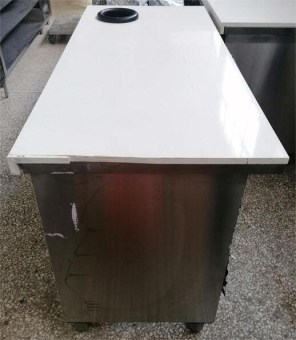 Μεταχειρισμένο Ερμάριο Ανοξείδωτο Με Επένδυση Αμπάρι & Λάστιχο Φ23Cm 155x72,5x97Cm